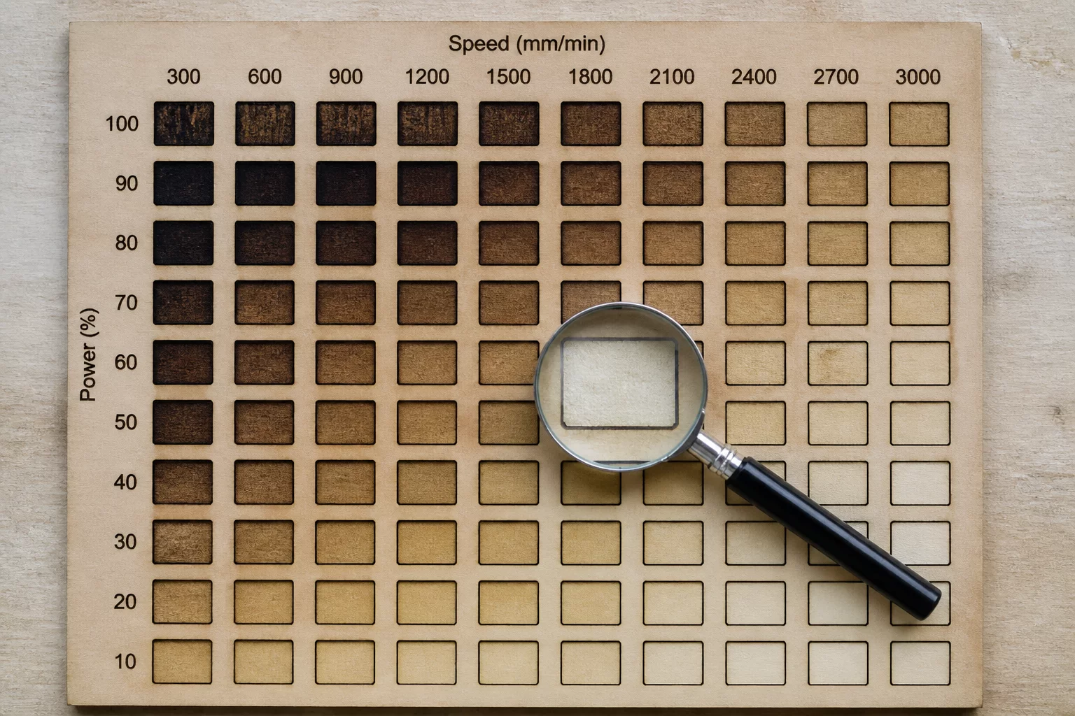 Speed and Power Impact on Kerf